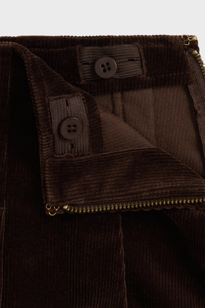 Girls Pleated Corduroy Skirt