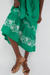 Garden Green Embroidered Malene Dress