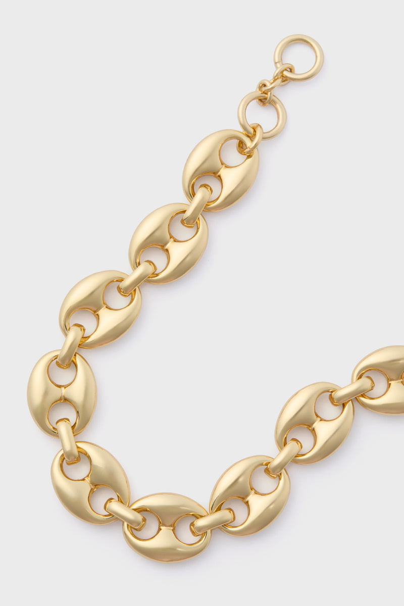 Gold Chunky Mariner Link Bracelet