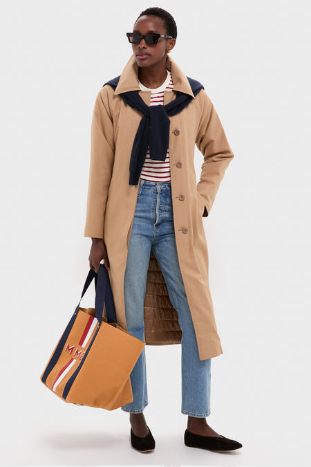 Cammello Fluid Wool and Nylon Ultralight Belted Reversible Trench