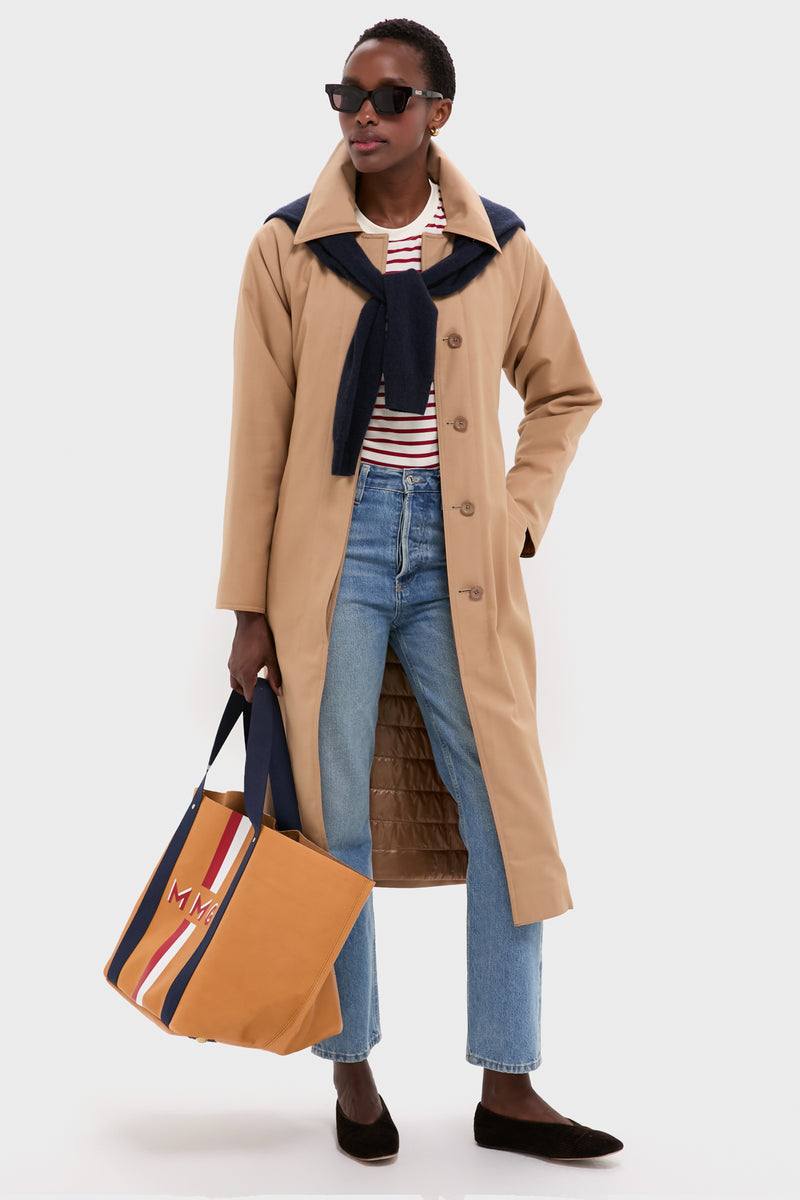 Cammello Fluid Wool and Nylon Ultralight Belted Reversible Trench