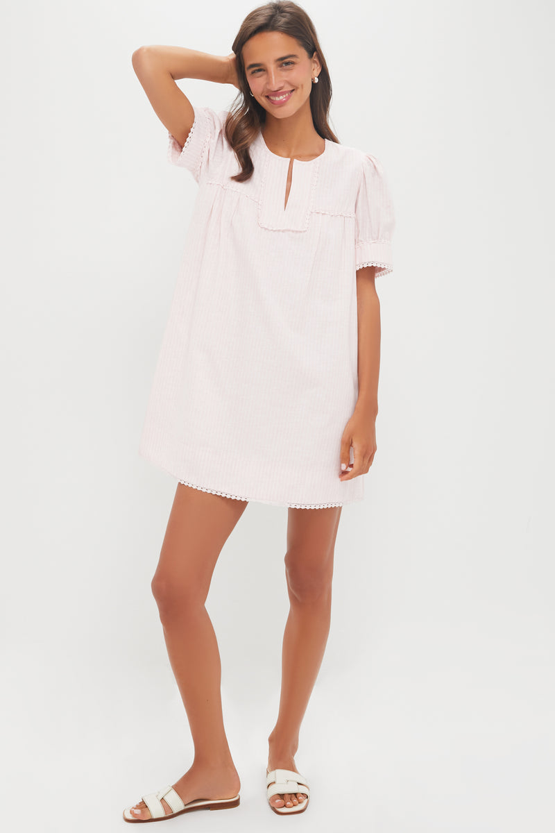 Light Pink Stripe Bridget Dress