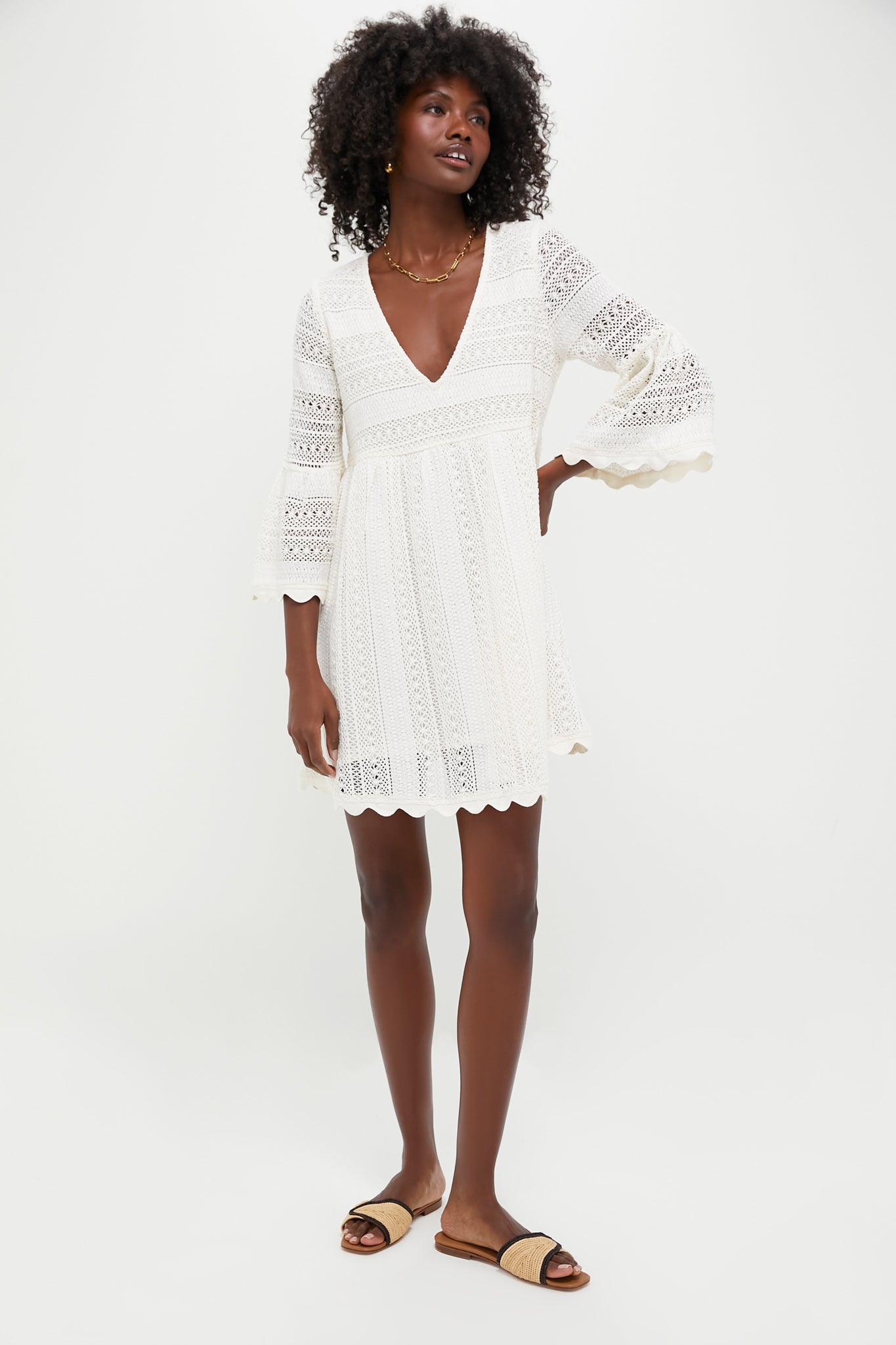 Ivory Lace Linnea Dress