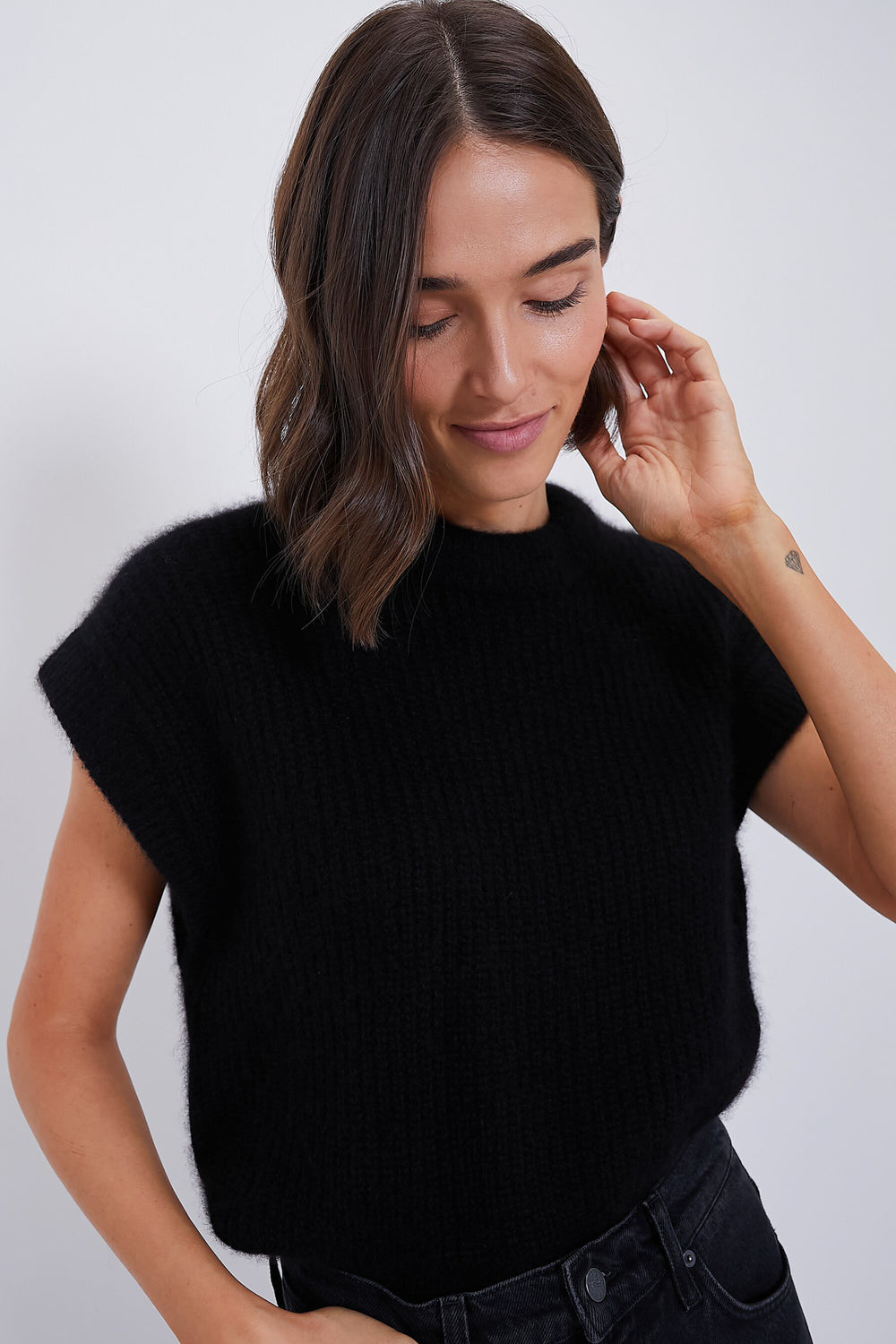 Black Softest Olivia Vest