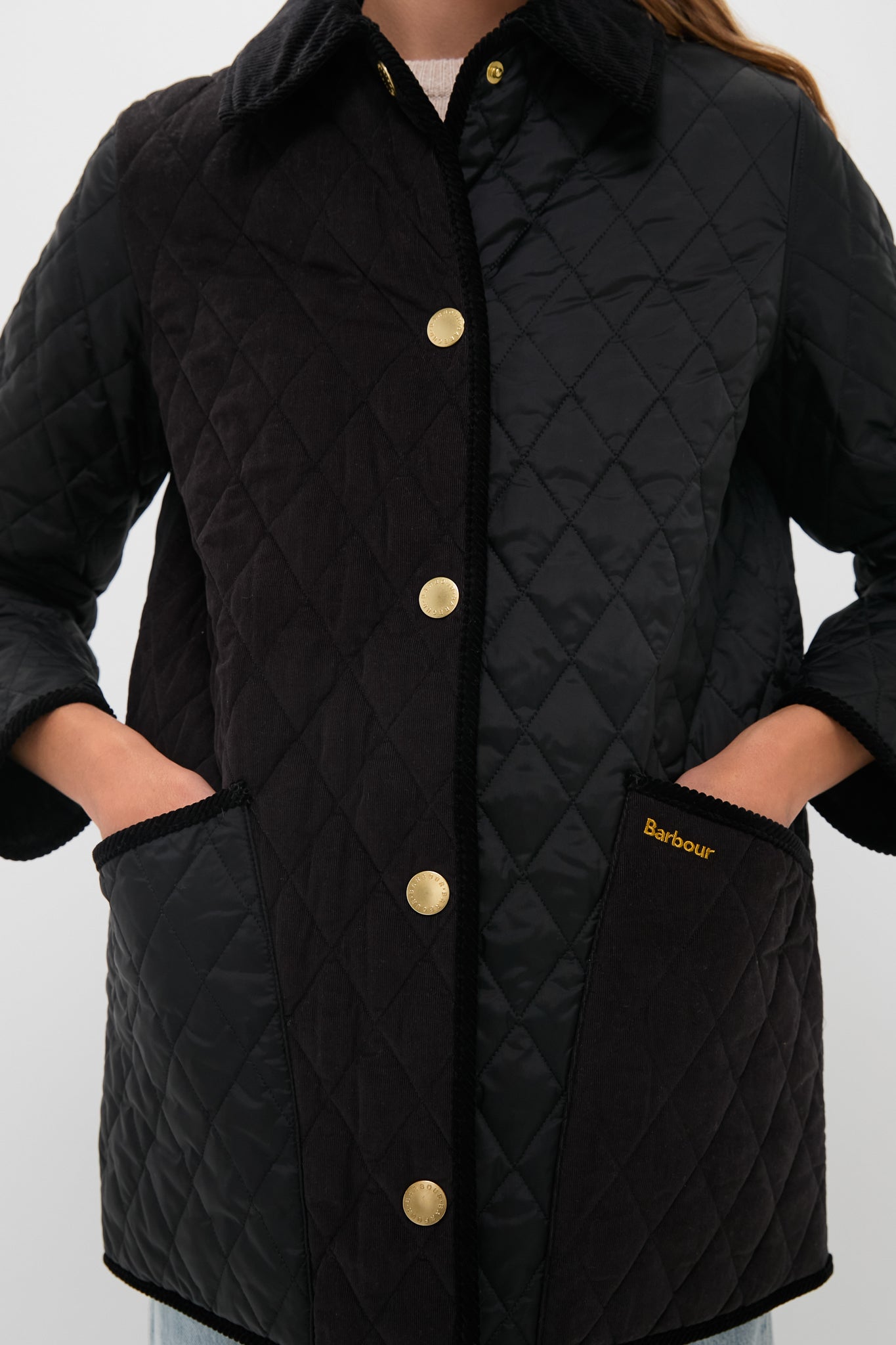 Black Meryl Quilted Jacket