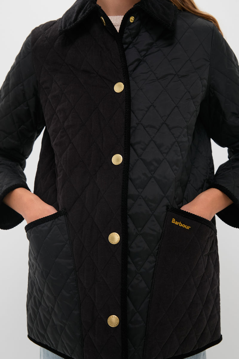 Black Meryl Quilted Jacket