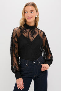 Black Lace Adele Blouse