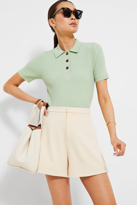Mint Olivia Rib Knit Polo