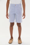 Blue Seersucker Preppy Short