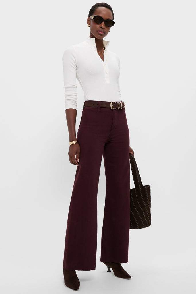 Claret Penny High Rise Wide Leg
