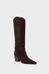 Dark Brown Victoria 60 Saddle Boots
