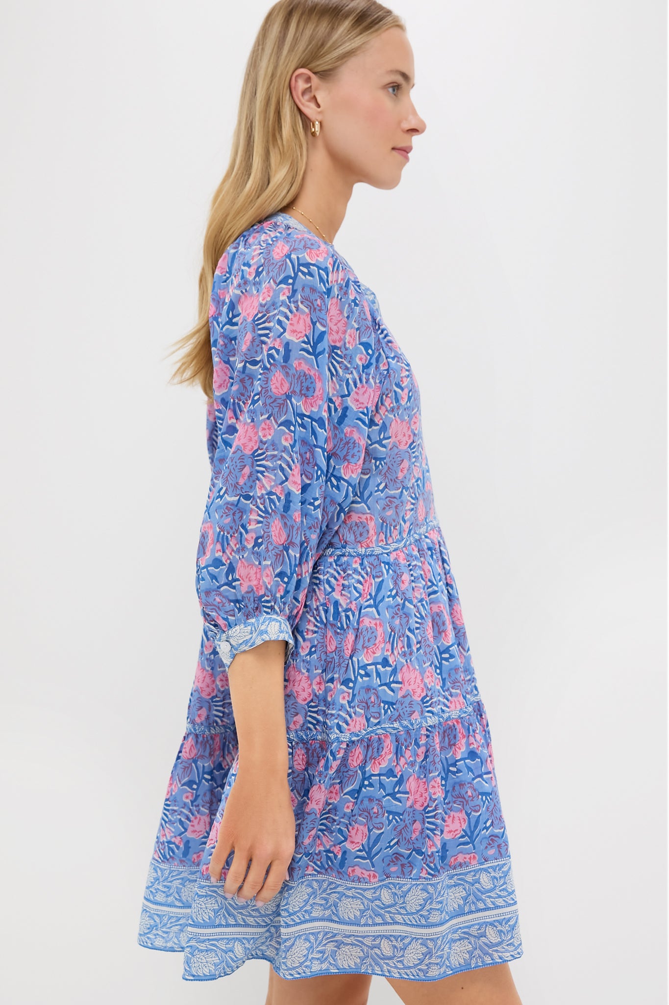blue and pink mini dress Ready to Shine Mini Dress - Blue and Pink main image 0