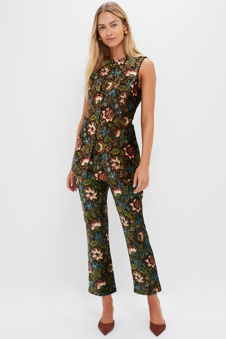 Hazel Moonflower Velvet Ashford Pants