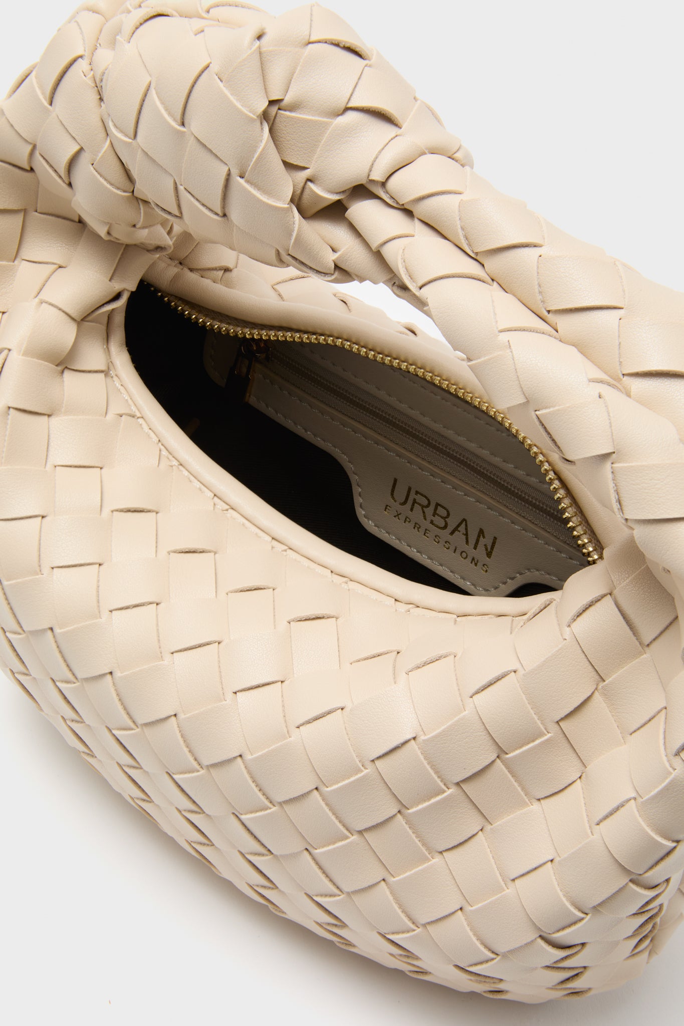 Oatmilk Woven Tracy Bag | Urban Expressions