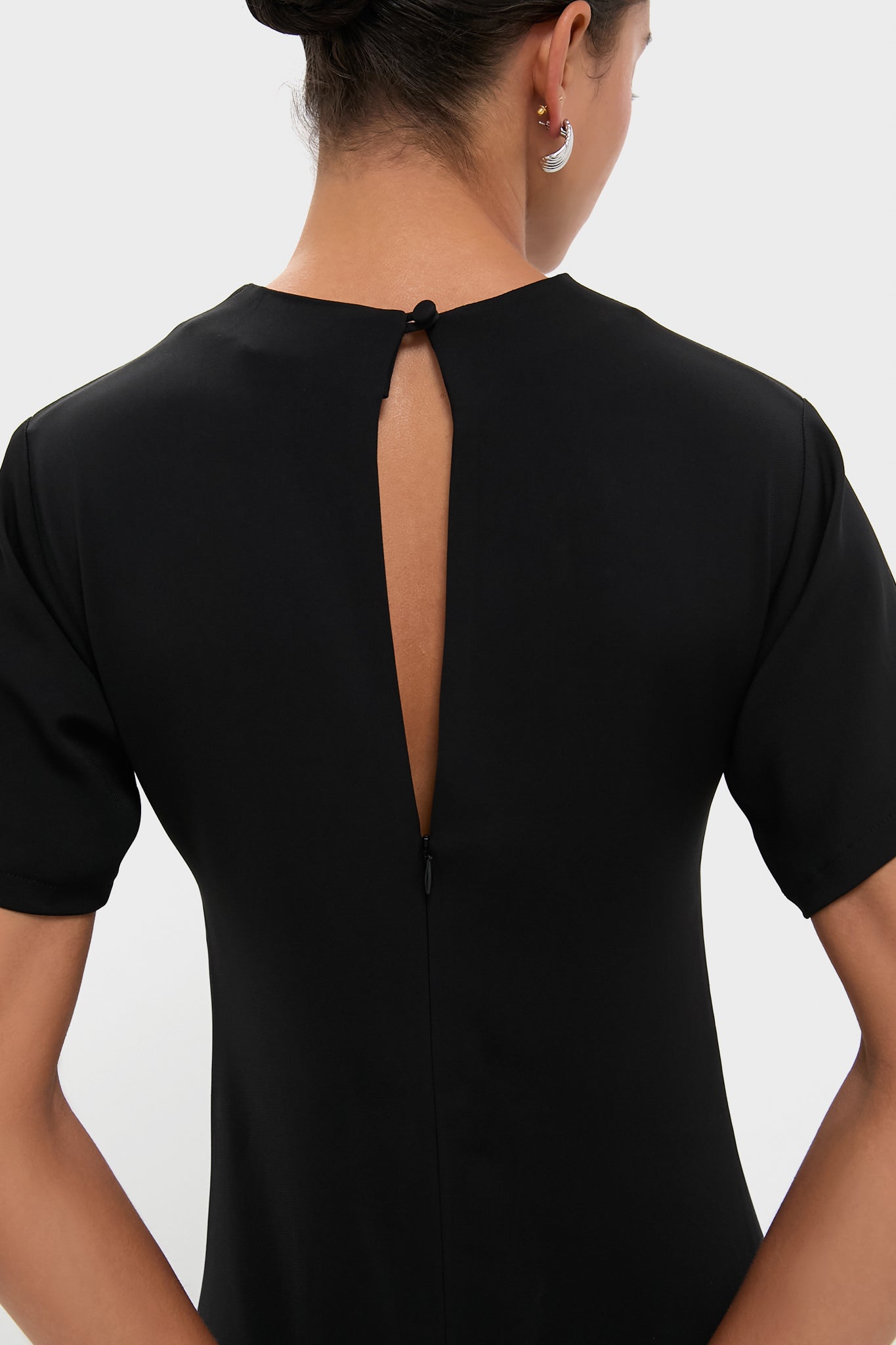 Black Swan Dolman Ruched Dress