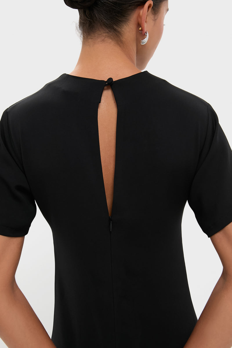 Black Swan Dolman Ruched Dress