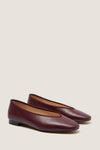 Oxblood Leather Nina Flats