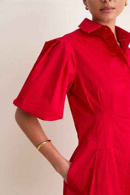 Red Mini Delaney Dress