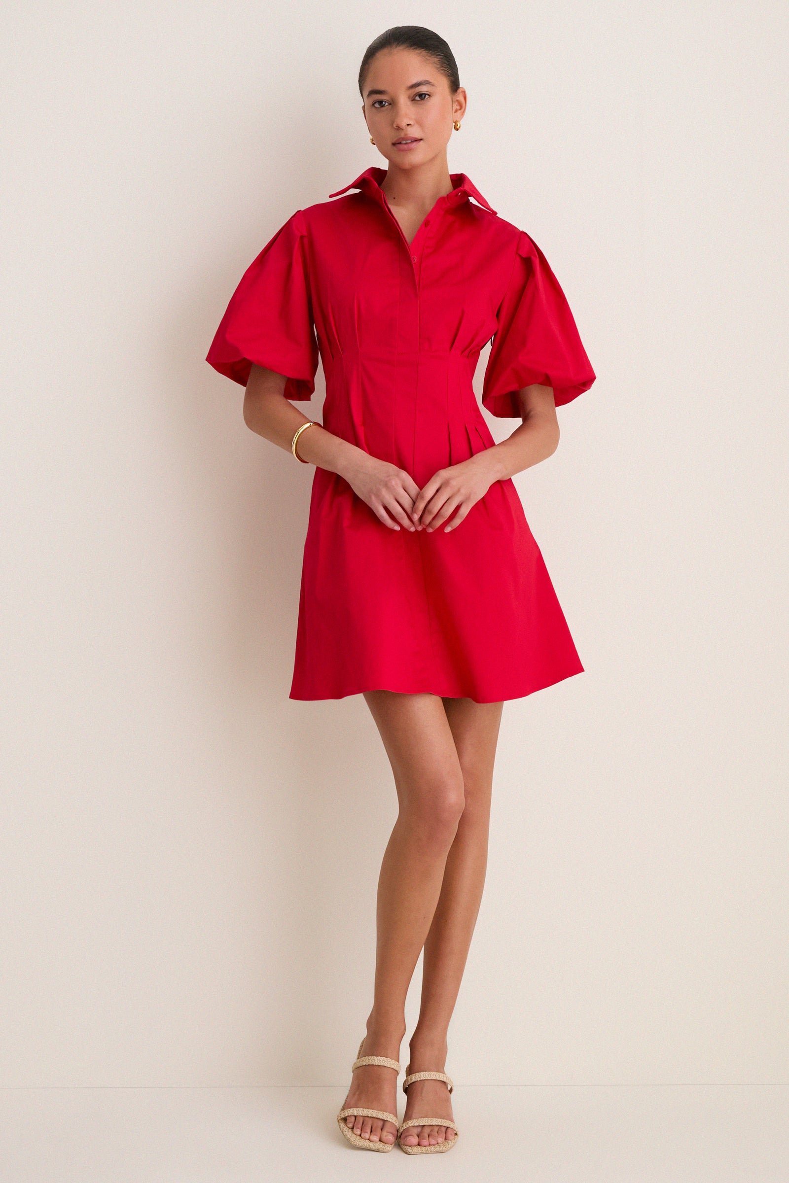 Red Mini Delaney Dress