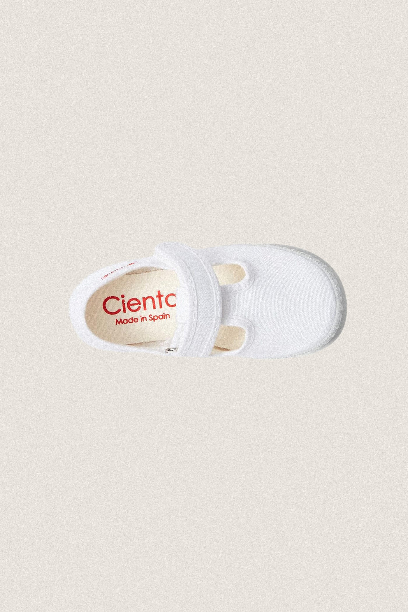 White Velcro T-Straps