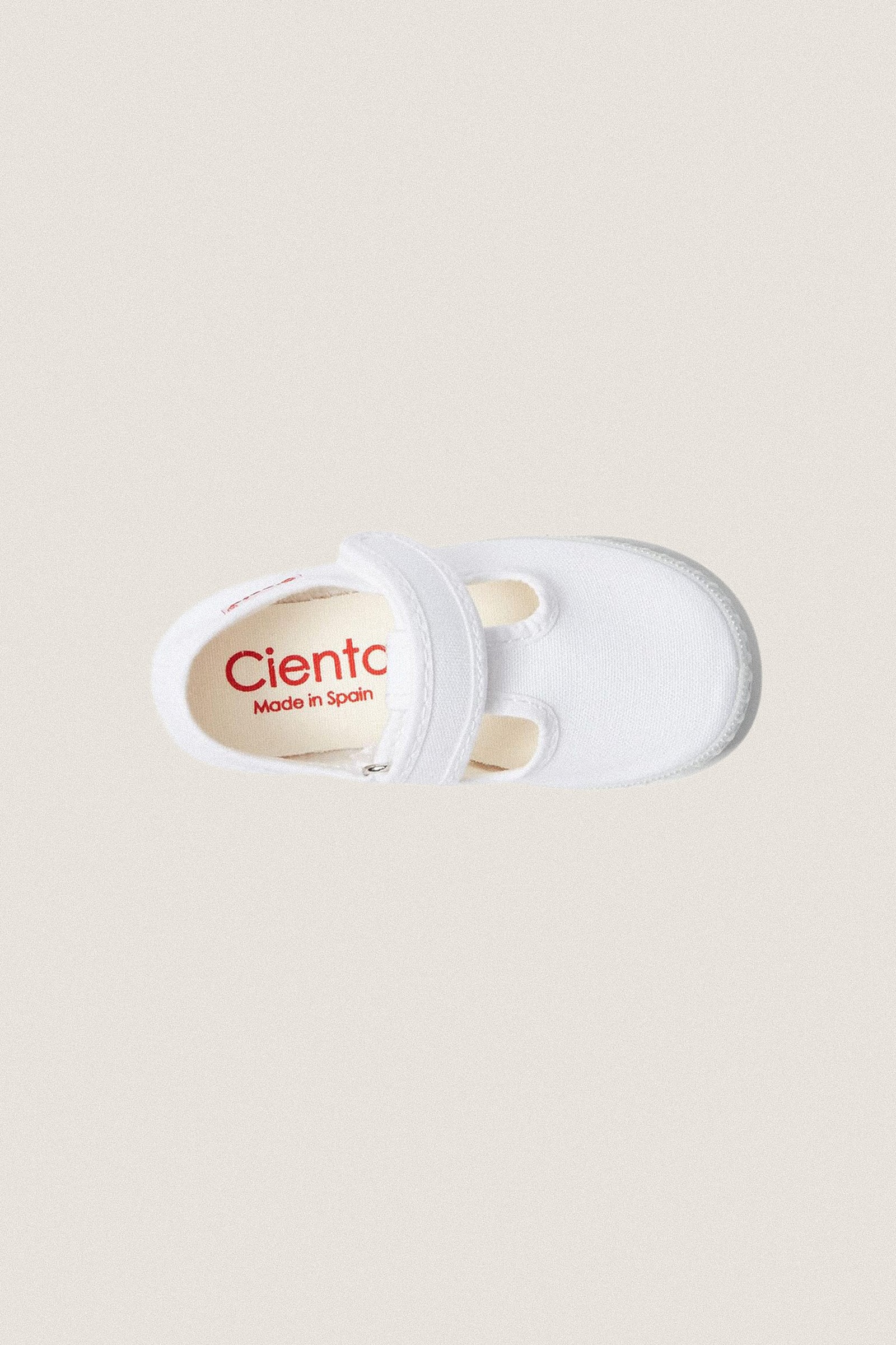 White Velcro T-Straps