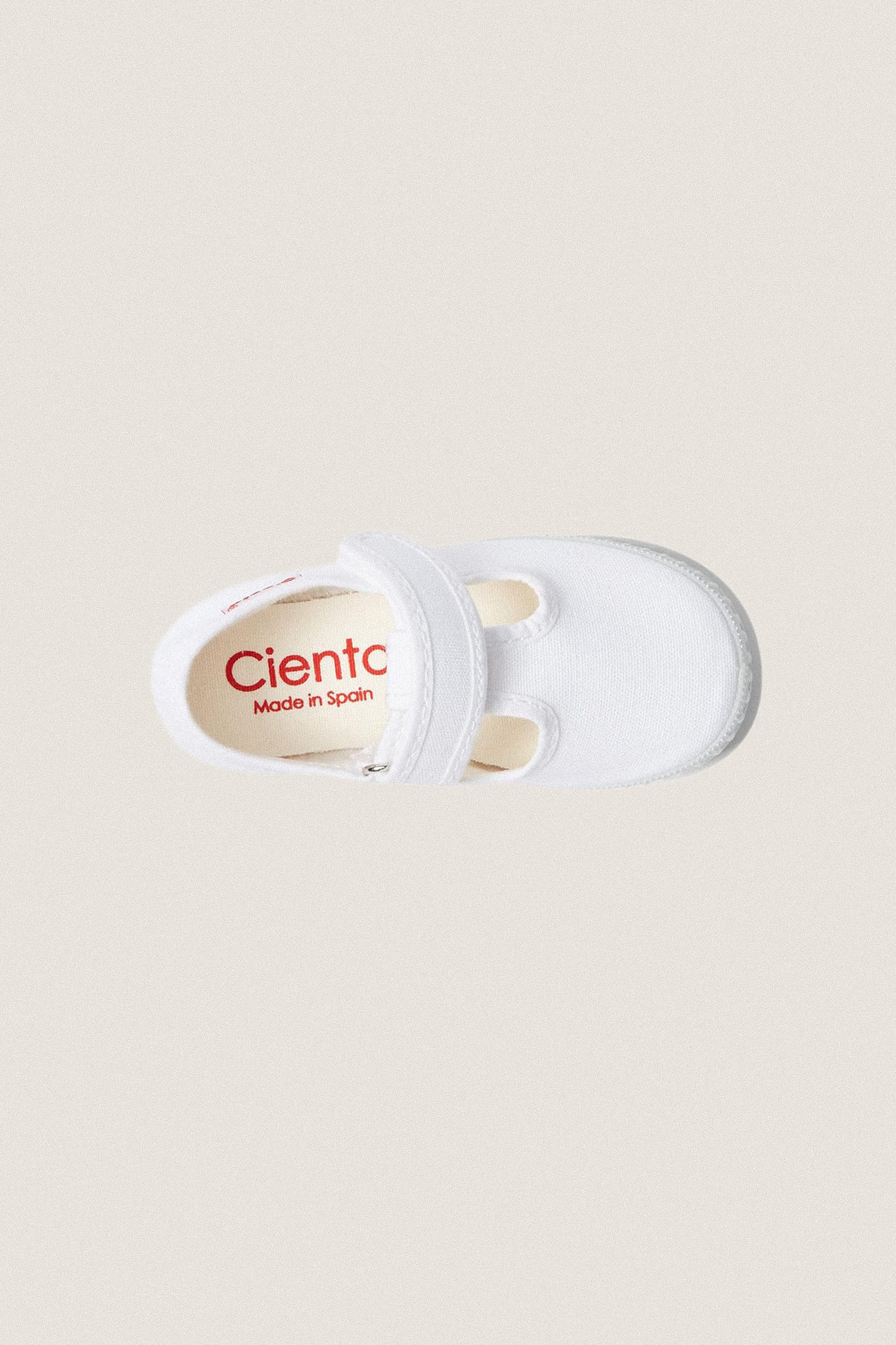 White Velcro T-Straps