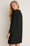 Black Tweed Long Sleeve Jackie Dress
