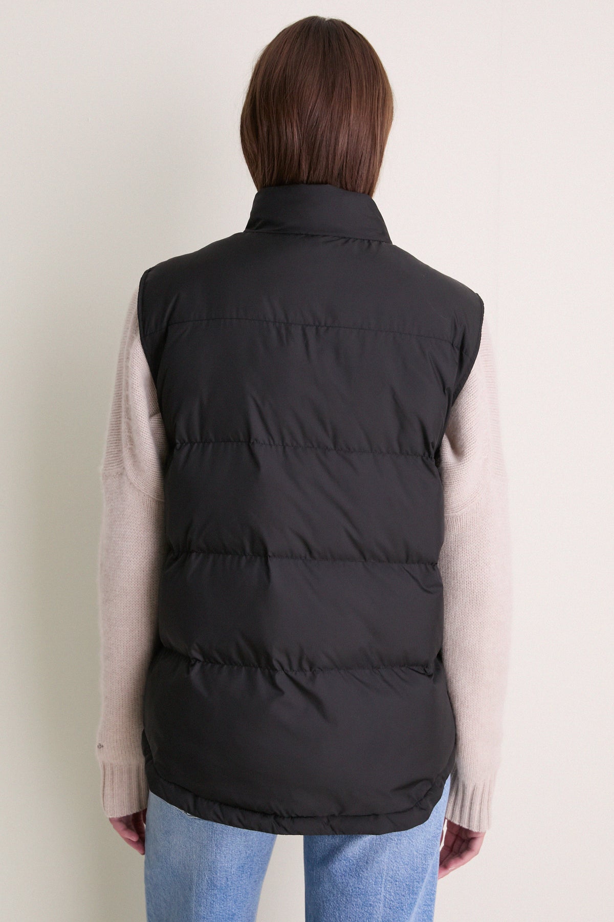Black Inez Puffer Vest