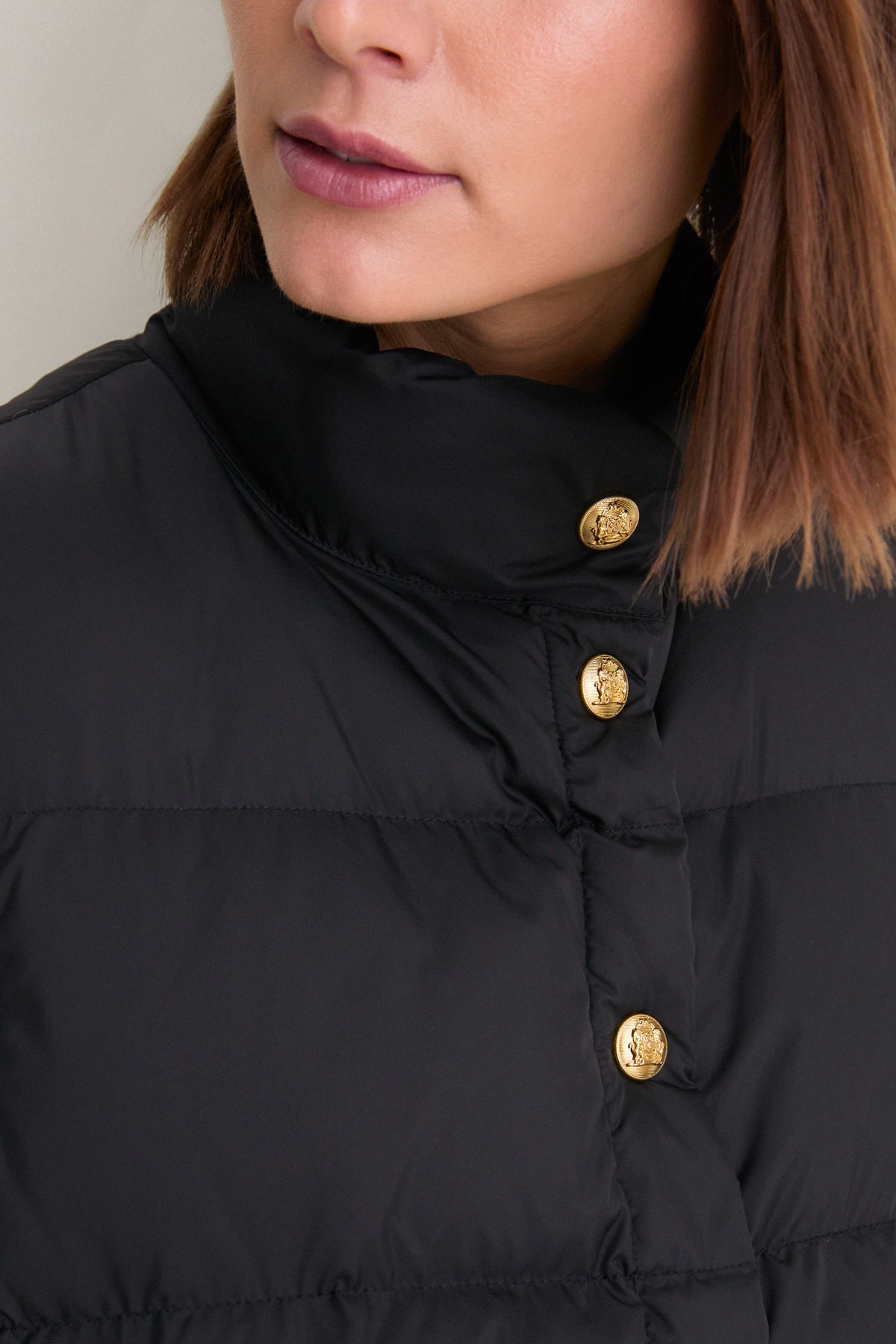 Black Inez Puffer Vest