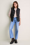 Black Inez Puffer Vest