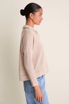 Tan Clayton Long Sleeve Knit Polo