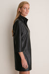 Black Leather Clifton Dress