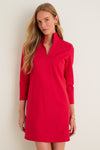 Red Ponte Clifton Dress