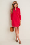Red Ponte Clifton Dress