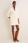 Winter White Corduroy Clifton Dress