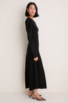 Black Brielle Sweater Dress