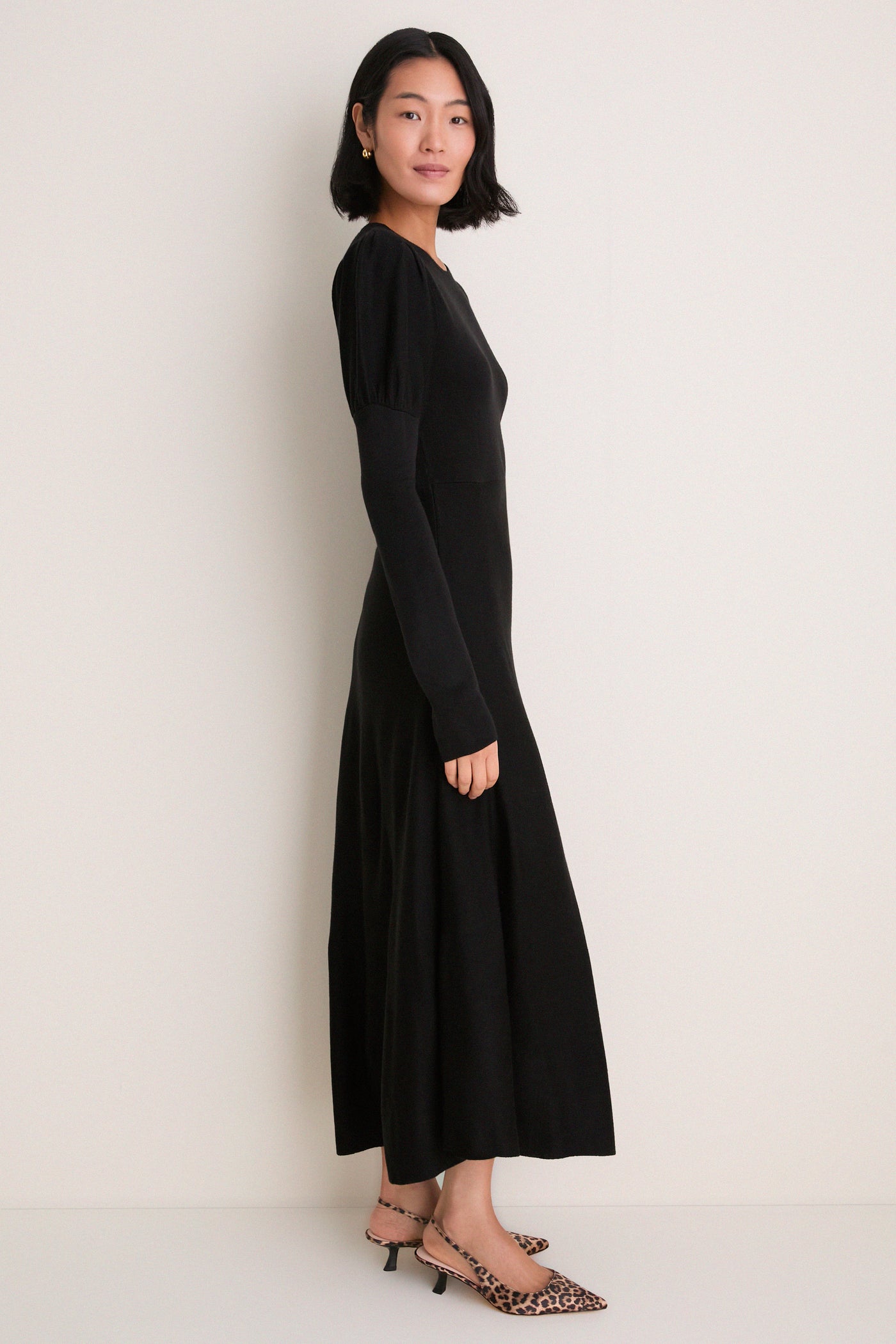 Black Brielle Sweater Dress