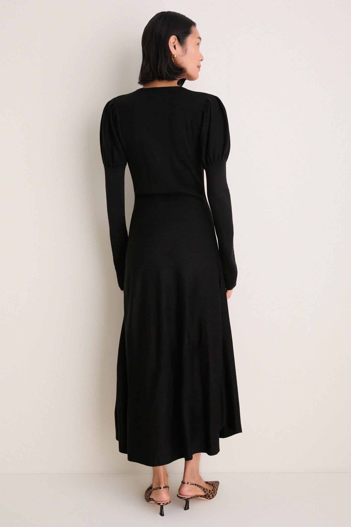 Black Brielle Sweater Dress