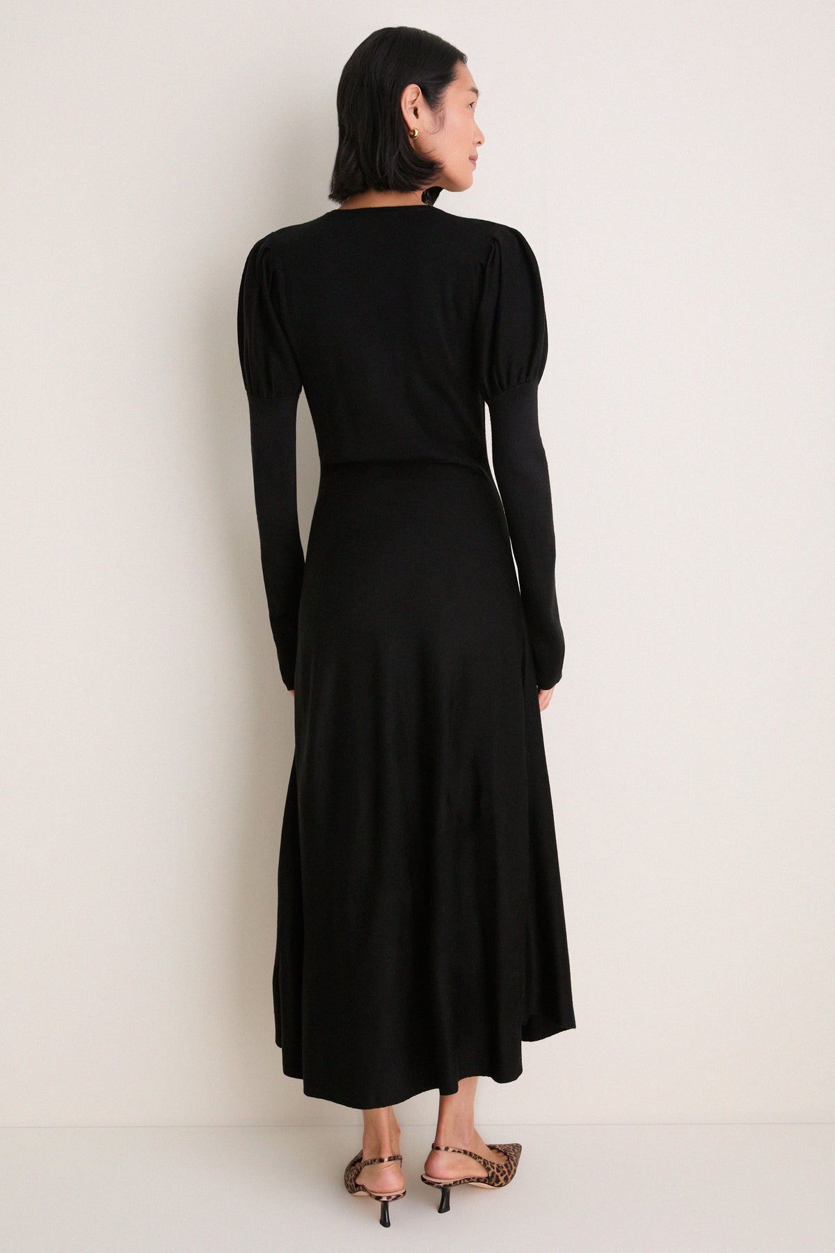 Black Brielle Sweater Dress
