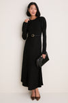 Black Brielle Sweater Dress