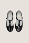 Black Patent Leather T Bar Shoes