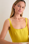 Gold Bezel Strand Necklace