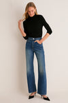 Black Lightweight Ribbed Topanga Turtleneck
