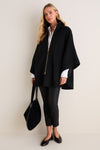 Black Full Zip Huntington Poncho