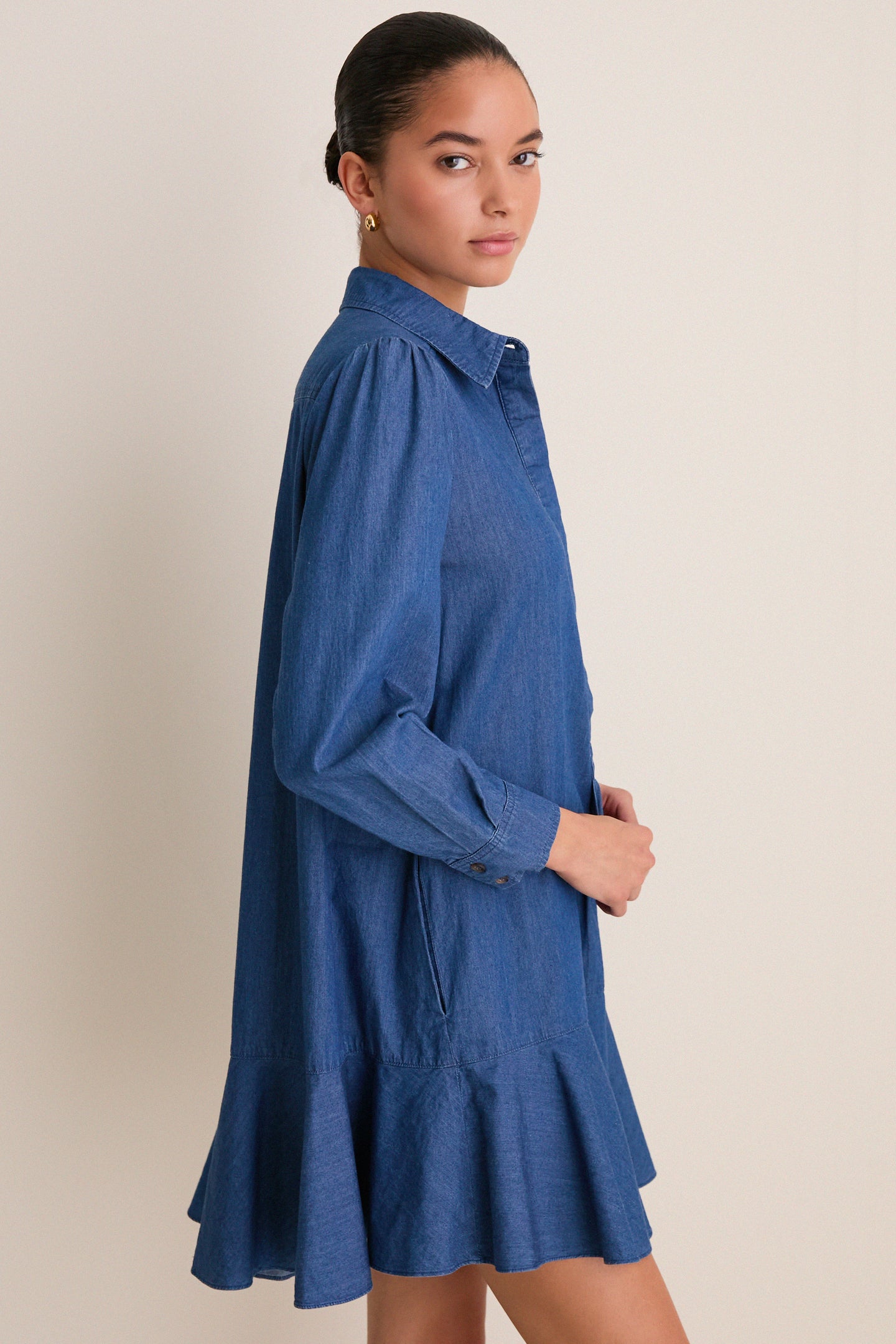 Lightweight Denim Callahan Shirt Dress