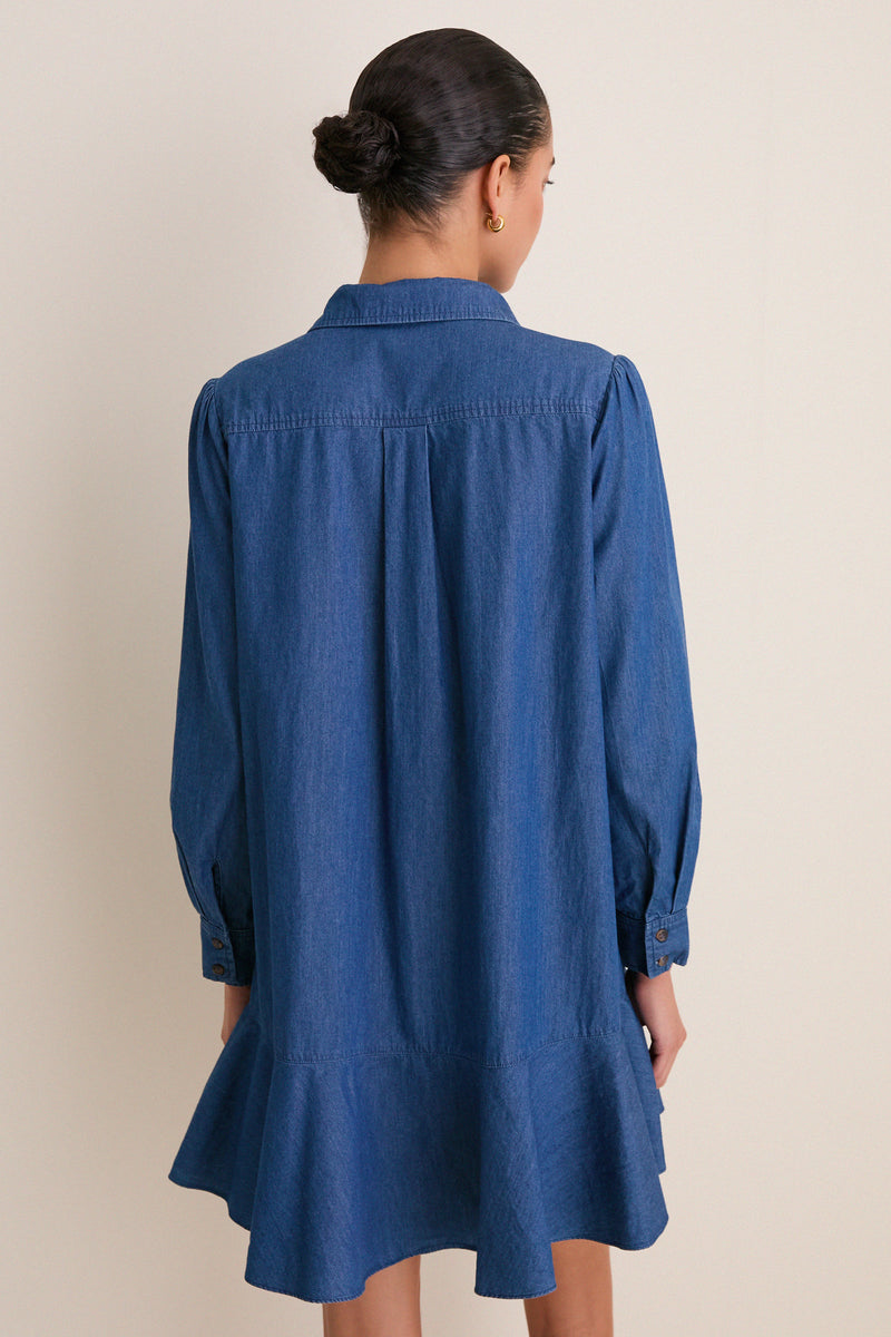 Lightweight Denim Callahan Shirt Dress