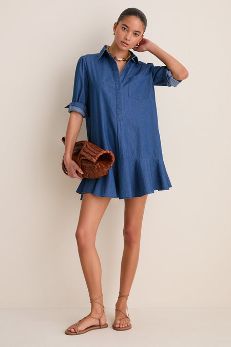 Lightweight Denim Callahan Shirt Dress