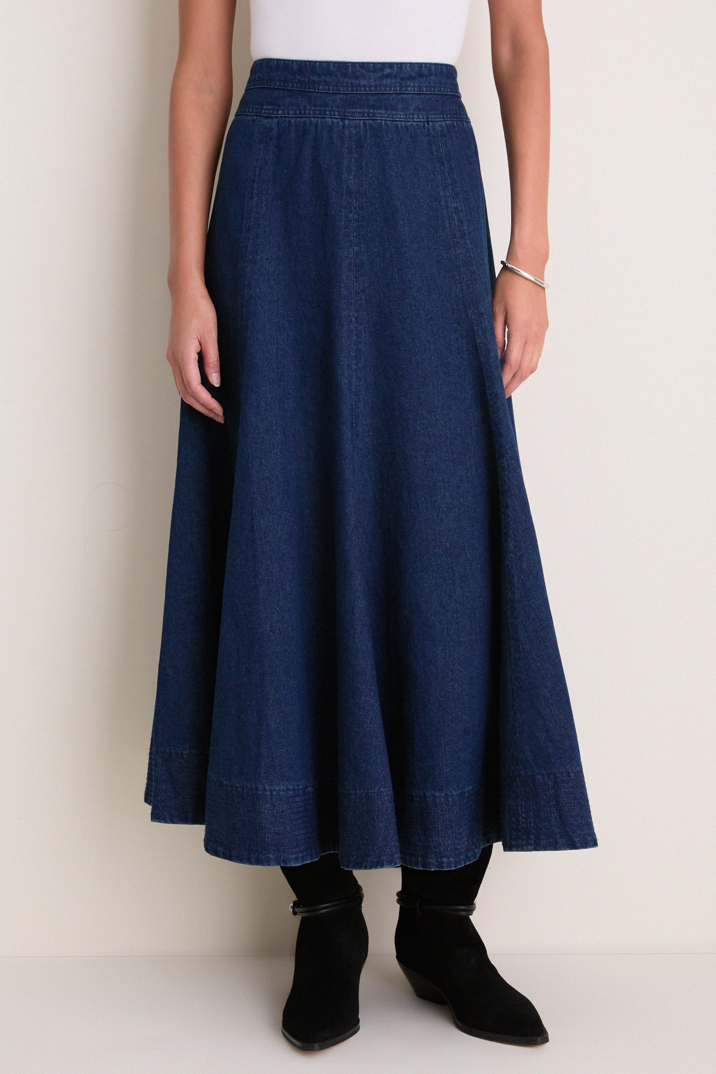 Dark Denim Brynn Skirt | Tuckernuck