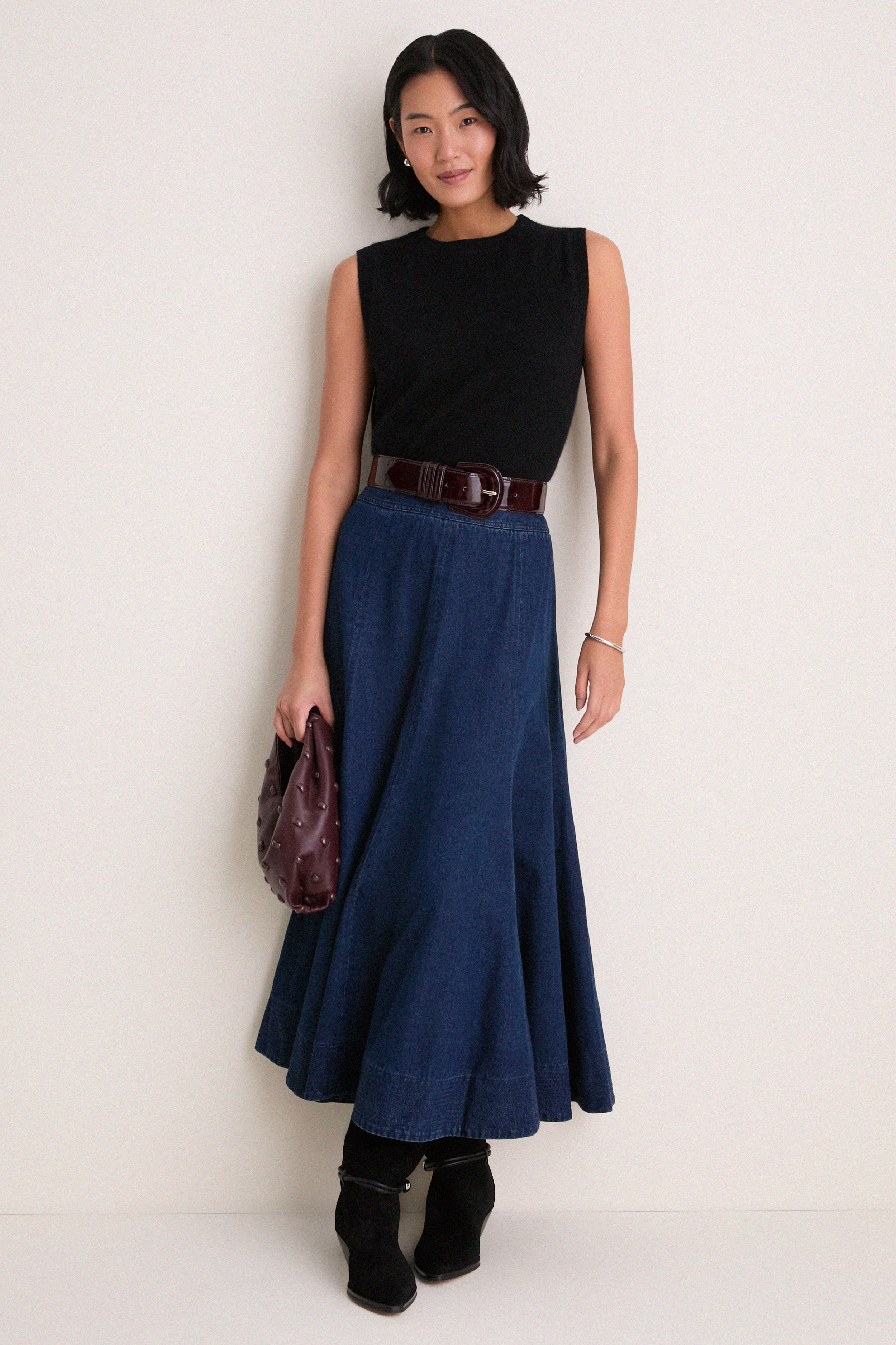 Dark Denim Brynn Skirt | Tuckernuck