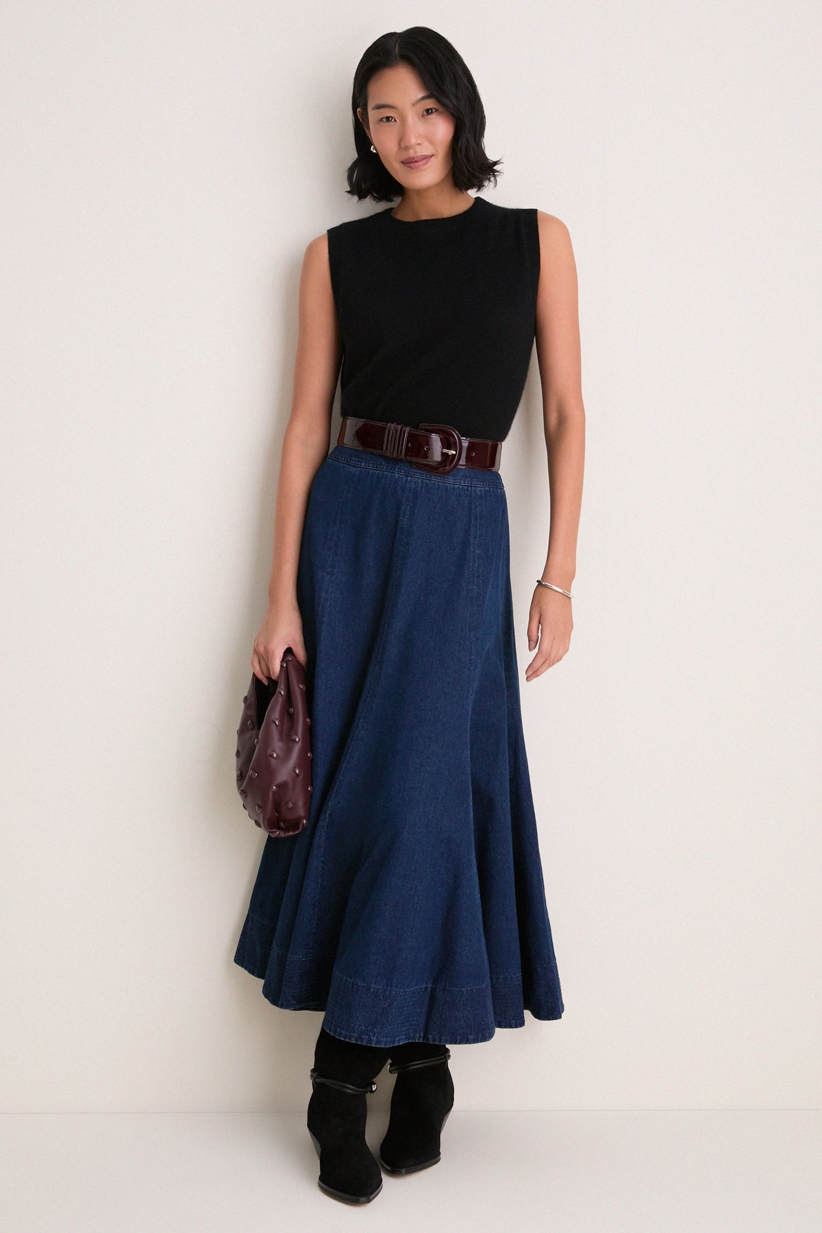 Dark Denim Brynn Skirt